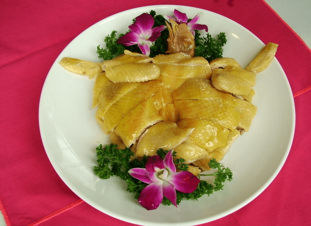White-cut chicken